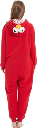 Vista 7 de Disfraz unisex de Halloween para adultos, traje de animal, pijama de una sola pieza