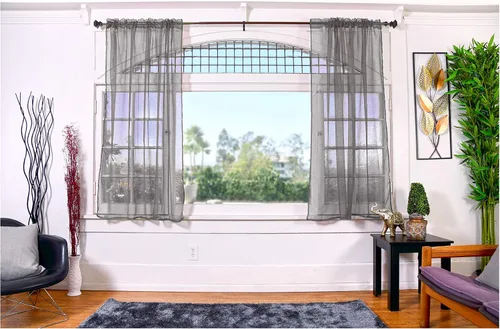 Vista 4 de All American Collection - cortinas Doli transparentes, 2 unidades Blanco