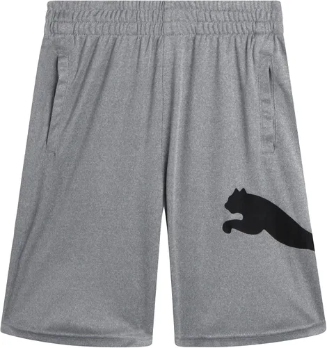 Vista 14 de PUMA Pantalones cortos deportivos para niños, de secado rápido, transpirables, entrelazados, con bolsillos (tallas 4-20)