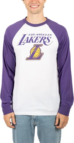 Vista 5 de Ultra Game Men’s NBA Official Super Soft Raglan Baseball T-Shirt