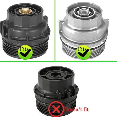 Vista 4 de Llave de filtro de aceite Toyota, 2.520 in, 14 flautas, motor 2.5-5.7L, aluminio negro