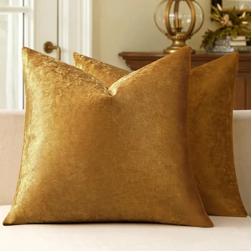 Vista 61 de MIULEE Paquete de 2 fundas de almohada de terciopelo decorativas rectangulares lumbares, fundas de cojín suaves sólidas para sofá, sofá, dormitorio