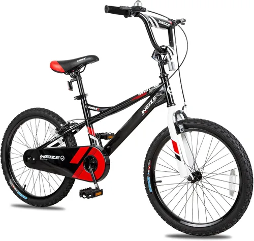 Vista 7 de WEIZE Bicicleta para niños, bicicleta para niños de 14, 16, 20 pulgadas, para niños y niñas de 3 a 12 años, altura del ciclista de 32 a 60 pulgadas