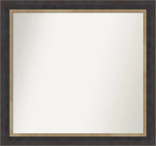 Vista 87 de Amanti Art Espejo personalizado, espejo de baño negro Astor, espejo de pared o espejo de tocador de baño sobre el fregadero (25 x 25 pulgadas)