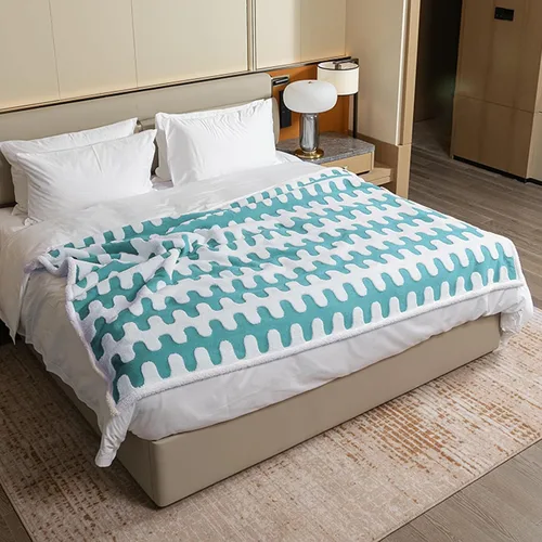 Vista 16 de Manta impermeable para mascotas, funda de cama para perro, sofá, elegante manta de jacquard para mascotas, para cachorros, gatos, lavable, Nube azul