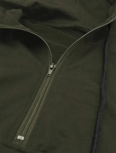 Vista 5 de Fallorchid Sudaderas con capucha de manga larga para mujer, con cremallera de un cuarto, con bolsillo