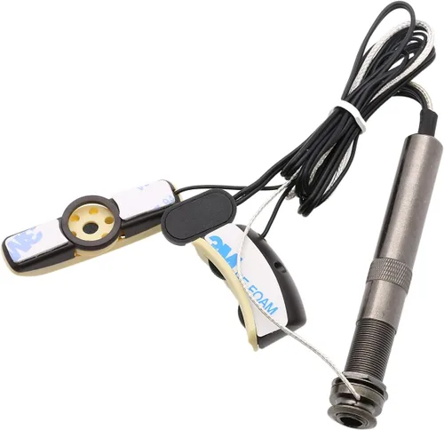 Vista 7 de Rocket A-201, micrófono profesional Piezo, ecualizador de guitarra, amplificador profesional. afinador con control de tono y volumen, with microphone