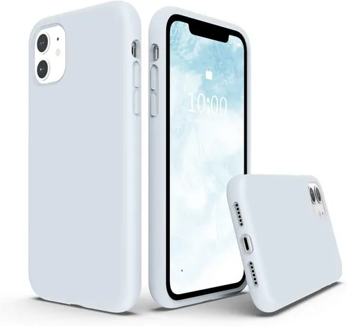Vista 19 de Surphy - Carcasa de silicona líquida, diseño grueso completo con forro de microfibra, 6.1” para iPhone 11, 2019