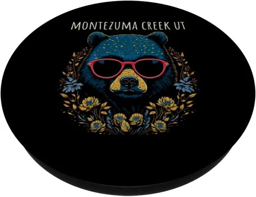 Vista 2 de Montezuma Creek Utah USA Bear - Gafas de sol con diseño PopSockets estándar PopGrip
