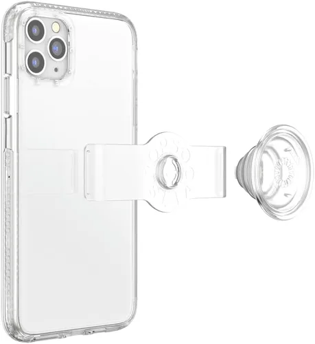 Vista 5 de PopSockets: Funda para iPhone 11 Pro Max y iPhone Xs Max con agarre y deslizamiento para teléfono, funda para iPhone Pro Max/XS Max, transparente