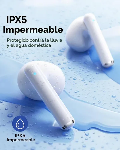 Vista 7 de PISEN Auriculares Inalámbricos Intrauriculares - P1 Bluetooth 5.3 HiFi Estéreo Auriculares Bluetooth con Micrófono para Llamadas Intrauriculares