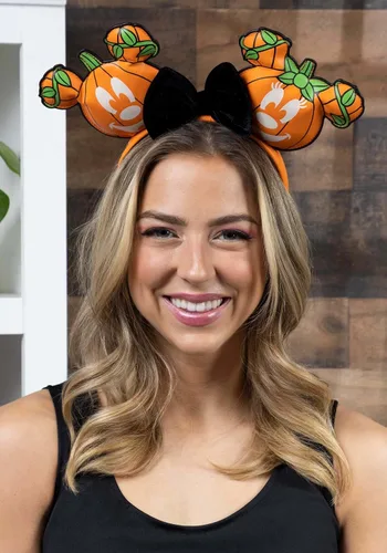 Vista 2 de Loungefly Disney Mick-O-Lantern - Diadema que brilla en la oscuridad