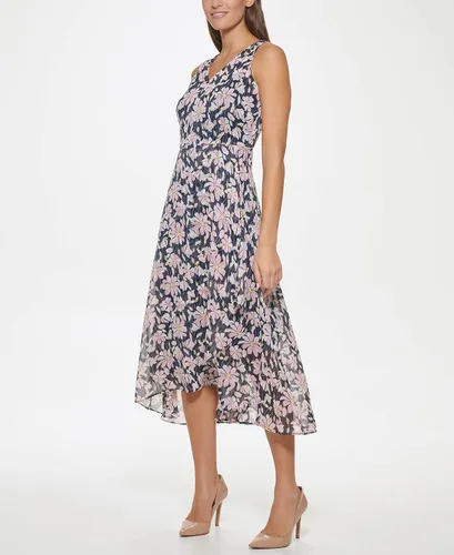 Vista 4 de Tommy Hilfiger Mujer sin mangas Pretty Woman Dot Chiffon Maxi