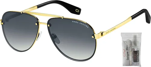 Vista 2 de Marc Jacobs Marc317s Pilot Sunglasses for Men BUNDLE with Designer iWear Complimentary Eyewear Care Kit