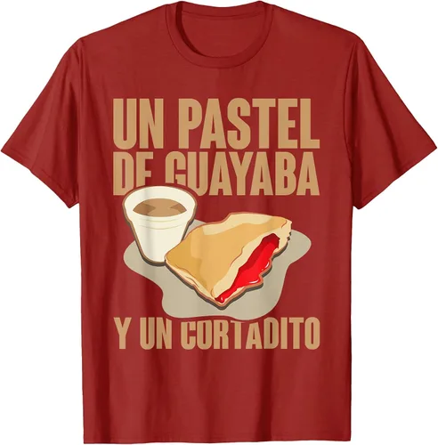 Vista 14 de Funny Cuban Coffee Guayaba Guava Breakfast T Shirt T-Shirt Asphalt Grey