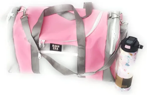 Vista 24 de Bolsa de lona triple grande con apertura en U, bolsillo frontal y dos compartimentos laterales, perfecta bolsa de cabina fabricada en Estados Unidos.