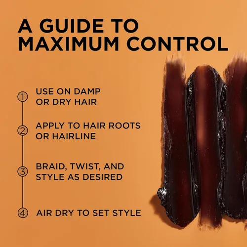 Vista 4 de African Pride Black Castor Miracle Extra Hold Braid, Loc, Twist Gel – Gel para trenzas de sujeción extrema para el cabello, control de bordes y doma