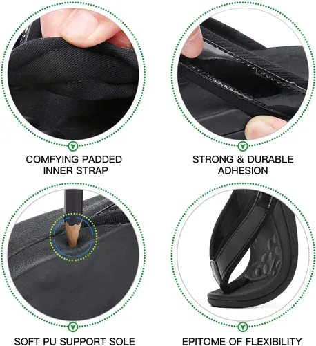 Vista 4 de Orkii Sandalias ortopédicas para mujer para pies con fascitis plantar, las mejores sandalias ortopédicas con soporte de arco, cómodas sandalias