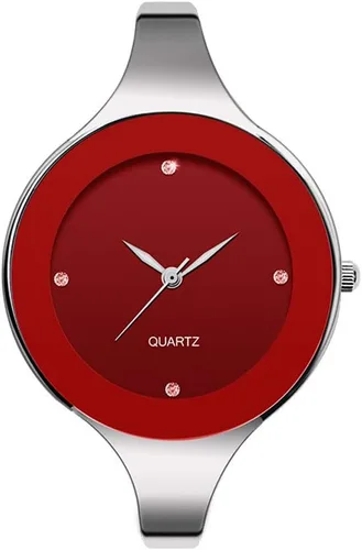 Vista 8 de Weicam Reloj analógico de cuarzo de lujo para mujer, pulsera de acero inoxidable, mejor regalo