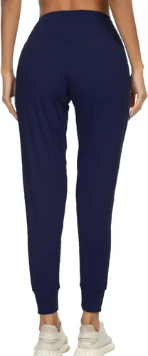 Vista 137 de Kcutteyg - Pantalones deportivos con bolsillos para mujer, diseño suave, ligero y de secado rápido, para entrenamiento, gimnasia, yoga y correr