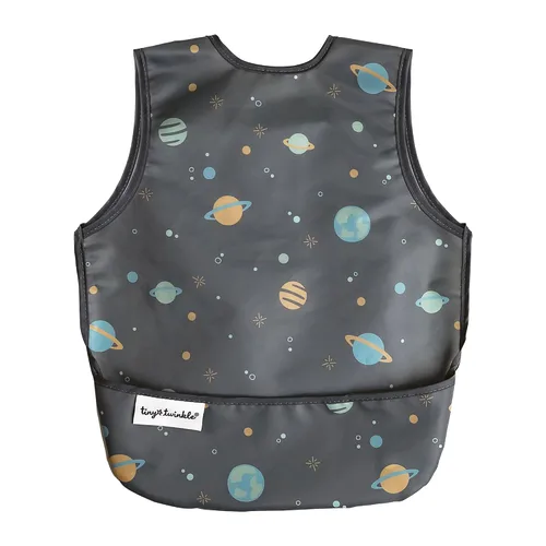Vista 11 de Tiny Twinkle Babero a prueba de desorden para niños Babero impermeable para comer Delantal de bebé para alimentar, lavable a máquina, regalo