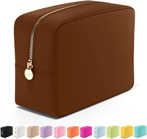 Vista 24 de Bolsa de Maquillaje de Viaje Embla Bolsa de Artículos de Aseo de Viaje, Negro, Mini, Mini