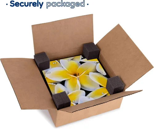 Vista 7 de 3D Rose USA-Hawaii-Oahu-Plumeria Flowers in Bloom - Reloj de pared, 13" x 13