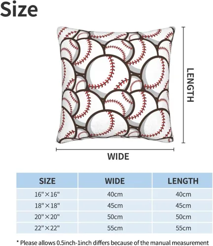 Vista 4 de Perinsto Juego de 2 fundas de almohada decorativas para sofá, cama, decoración del hogar, 16 x 16 pulgadas