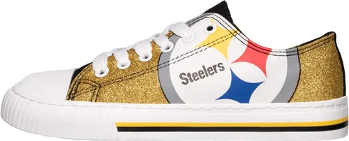 Vista 2 de FOCO - Tenis deportivos bajos de lona con logotipo de equipo de la NFL para mujer