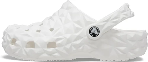 Vista 4 de Crocs Zueco geométrico clásico unisex para adultos K WHI