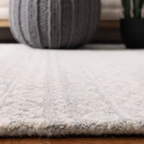 Vista 5 de SAFAVIEH Micro-Loop Collection - Alfombra decorativa de 2 x 3 pies, color aguamarina y marfil, hecha a mano de lana tribal marroquí bohemia, ideal