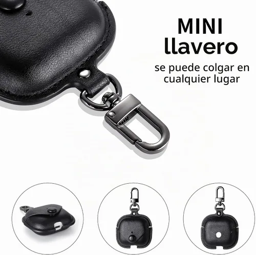 Vista 4 de MODOS LOGICOS Funda para Air Pods 3 (2021), funda de cuero con cierre rápido seguro compatible con Apple AirPods 3ª generación de funda de carga