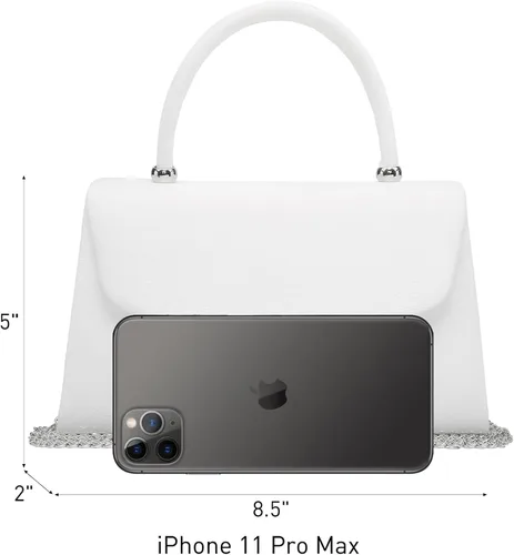 Vista 108 de Dasein Bolso de noche para mujer, embragues de fiesta, bolsos de boda, cóctel, baile de graduación, bolsos con purpurina esmerilada