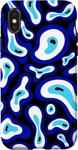 Vista 5 de Malvado de ojo turco Groovy Swirl patrón Good Vibes teléfono caso para iPhone 17
