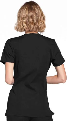 Vista 5 de Cherokee Women's Workwear Originals Mock Wrap Scrubs Shirt