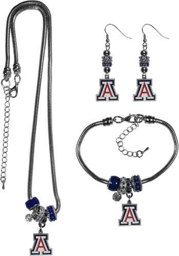 Vista 6 de Siskiyou Sports NCAA Euro Bead Jewelry - Juego de 3 piezas para mujer