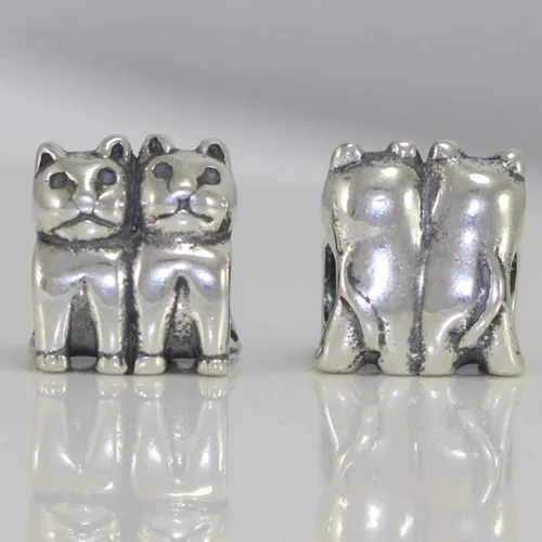 Vista 5 de Adabele 1 pieza auténtica de plata de ley 925 búho encanto sabiduría animal animal grano apto Pandora todos los demás europeos encanto pulsera