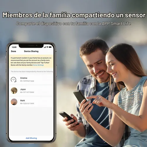 Vista 7 de Sensor de puerta WiFi: detectores inteligentes de puerta abierta/cerrada, sensor de ventana inalámbrico con alerta de notificación de aplicación