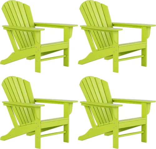 Vista 22 de WestinTrends Dylan - Silla Adirondack para exteriores (juego de 2), color blanco