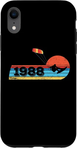 Vista 25 de Kitesurfer Kitesurfing Birthday Vintage 1988 Born Kitesurf Case for iPhone 16