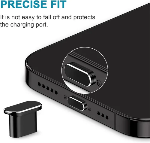 Vista 3 de Enchufe antipolvo USB C, cubierta de enchufe de puerto USB C compatible con iPhone 17, Ari, 17 Pro, 17 Pro Max, iPhone 16/15 (Pro, Plus, Pro Max)