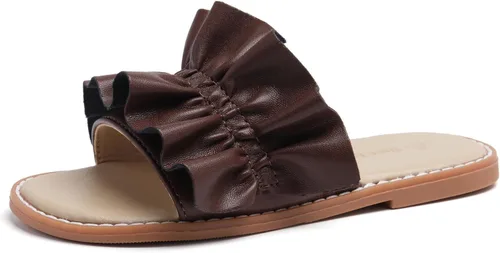 Vista 49 de THEE BRON Lindas pantuflas para niñas, sandalias elegantes para niños pequeños y niños
