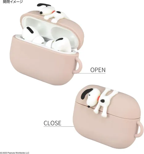 Vista 3 de Gourmandies SNGG-39B Peanuts - Funda de silicona para AirPods Pro (2ª generación), colgante