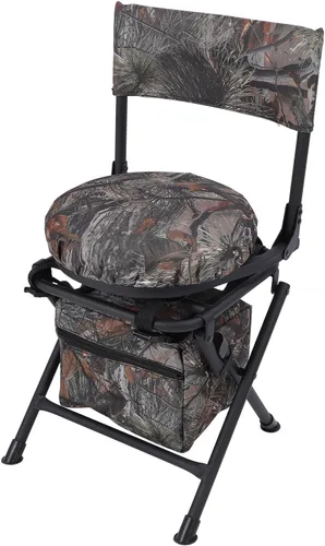 Vista 3 de SUNGOOYUE Camping Chair, 360 Degree Rotating, Foldable, Fishing, Hiking, Picnic, 600D Oxford Cloth, Portable Outdoor Chair