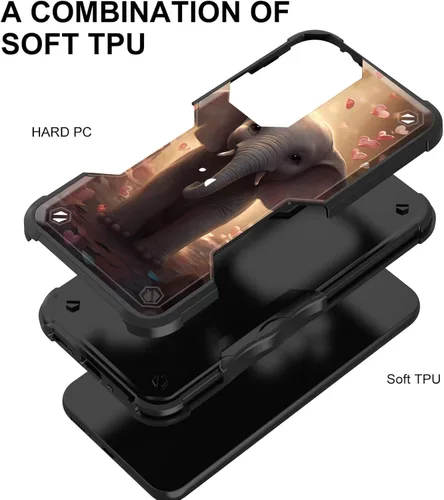Vista 528 de Funda para Galaxy A14 5G, [Doble Capa][Protección contra Caídas de Grado Militar de 10 Pies] [Antideslizante] Funda Resistente a Prueba de Golpes