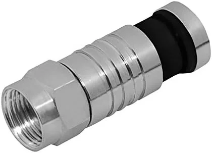 Vista 3 de Herramienta de prensado de cable coaxial Herramienta de compresión para conector coaxial Cable Alicate Terminador 50 unids Conectores de compresión