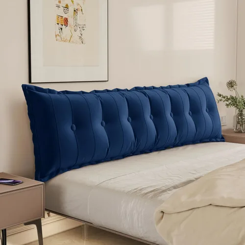 Vista 29 de WOWMAX Almohada rectangular para cabecero, almohada para respaldo de cama, almohada para sentarse en la cama, almohada de apoyo para la espalda
