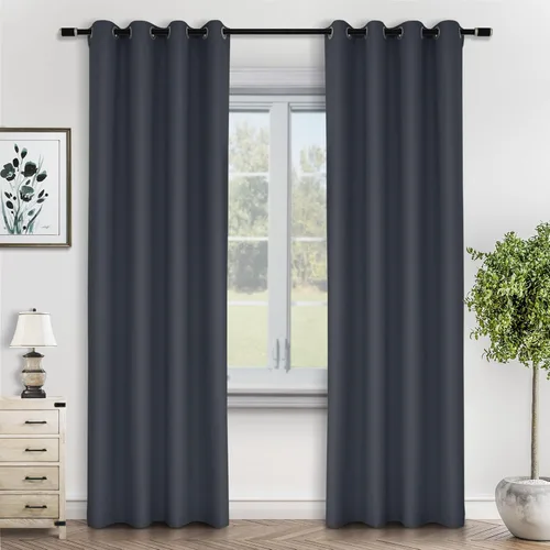 Vista 11 de Macochico Grommet Curtains 63 Inches Length Thermal Insulated Window Treatment Panels Grommet Curtains for Sliding Glass Door, Bedroom, or Patio