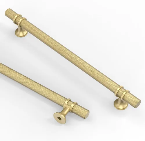 Vista 47 de Asidrama - Paquete de 10 manijas para gabinete de cocina de 3 pulgadas (76mm) de color negro mate y bronce champán, tiradores para gabinete