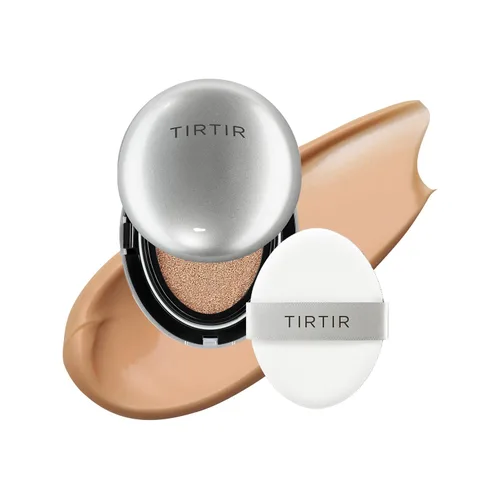 Vista 43 de [*Tamaño mini*] TIRTIR Aura Glow Silver Cushion Base de cojín coreana, (#13N Fair Ivory, 0.15 onzas líquidas)